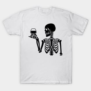 wine skeleton T-Shirt